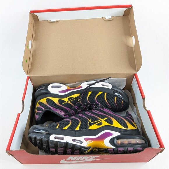 Nike Air Max Plus Black University Gold Viotech Purple Size 12 DX2663-001 main image 4
